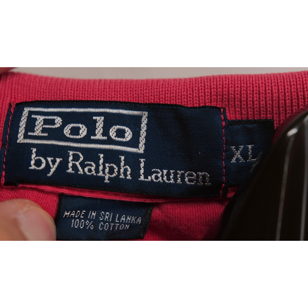 VTG Polo Ralph Lauren Men's XL Red Short Sleeve Classic Fit Pique Cotton Polo - Picture 5 of 8